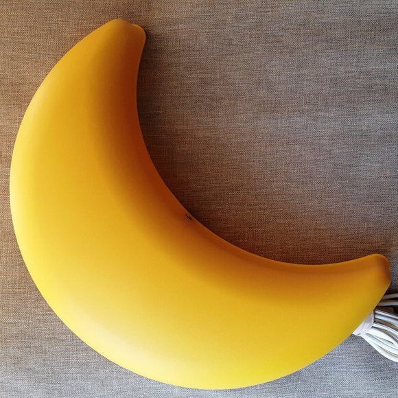 IKEA SMILA MÅNE crescent moon yellow wall lamp - Picture 3 of 6